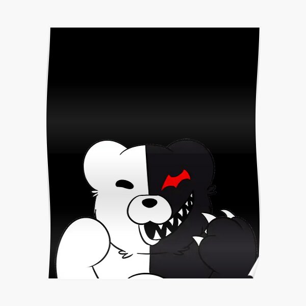 Monokuma And Monomi Sticker Poster For Sale By Asaiss Redbubble