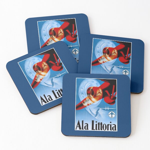 Item preview, ITALIAN : Vintage 1930 Ala Littoria Airlines Advertising Print designed and sold by posterbobs.