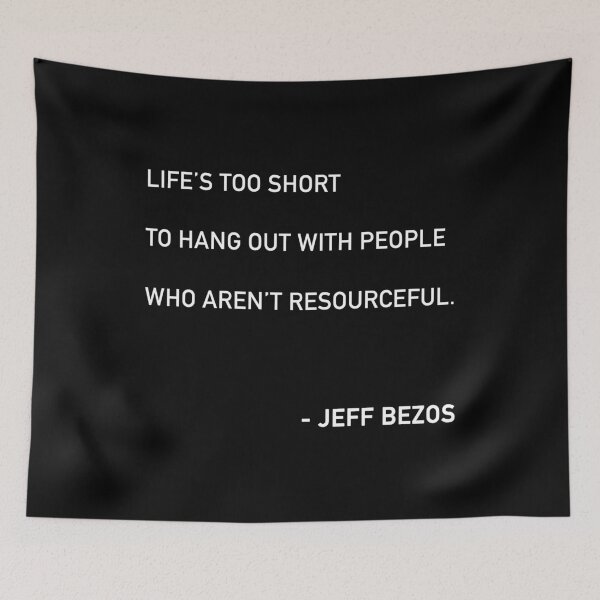 Item preview, Bezos Life's Too Short Quote designed and sold by JamiePullThatUp.