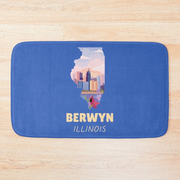 Item preview, Berwyn Illinois Map designed and sold by Taumaturgo.