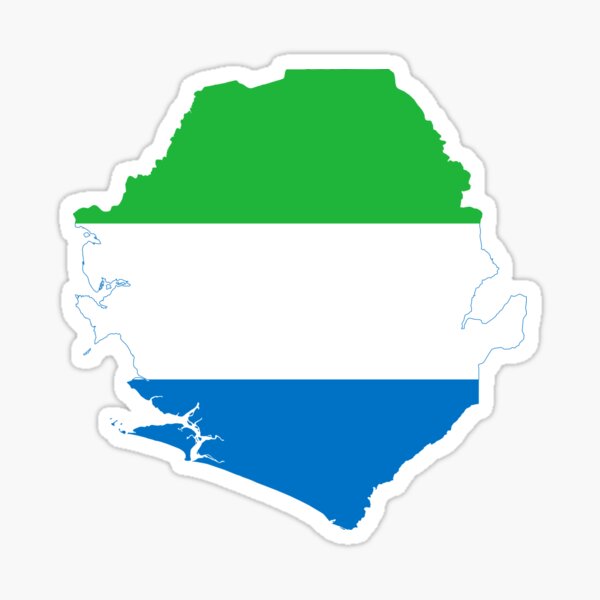Sierra Leonean Flag Sticker Decal Vinyl Sierra Leone SLE SL Fast Free ...