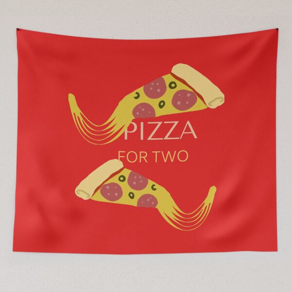 Item preview, Eating pizza for two designed and sold by Suzie-Mara.