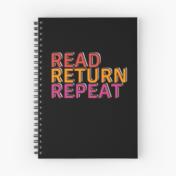 Item preview, Read Return Repeat Retro Reading Library Books Book Month designed and sold by sillyquestions.