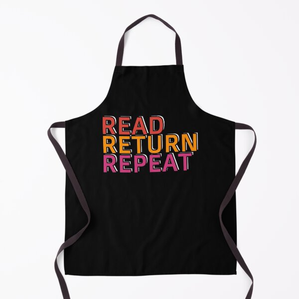 Item preview, Read Return Repeat Retro Reading Library Books Book Month designed and sold by sillyquestions.