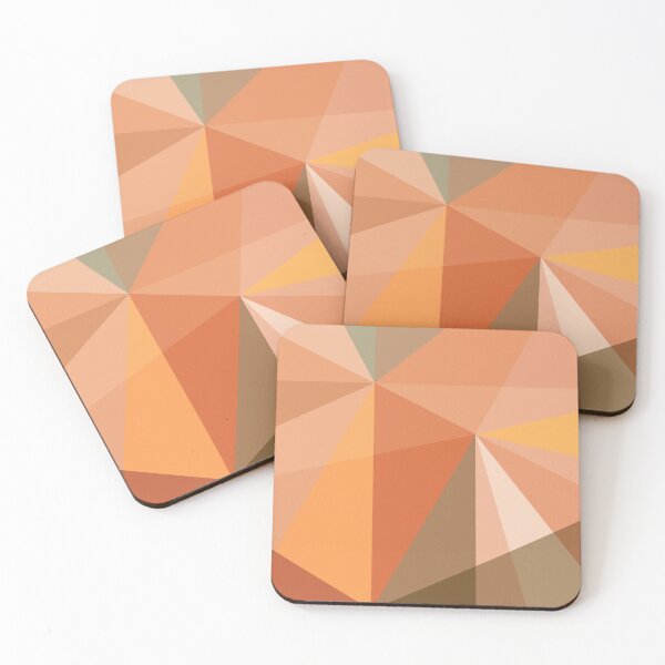 Aperçu de l'œuvre Geometric Blush & Terracotta Earth Tones No.11 créée et vendue par littledesignco.