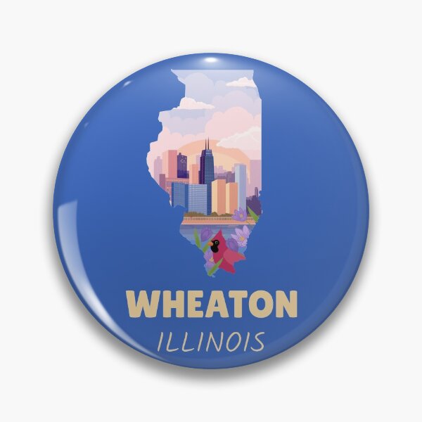 Item preview, Wheaton Illinois Map designed and sold by Taumaturgo.