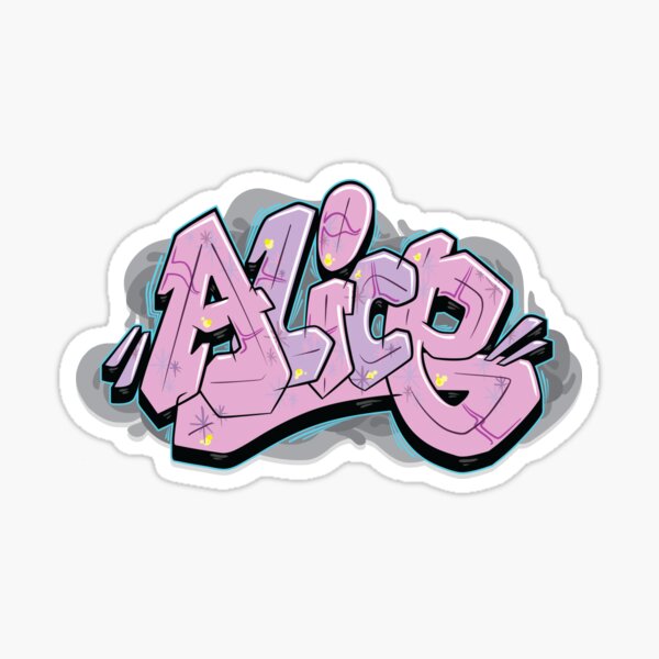 Alice Name - Meaning of the Name Alice Sticker for Sale by bahjaghraf