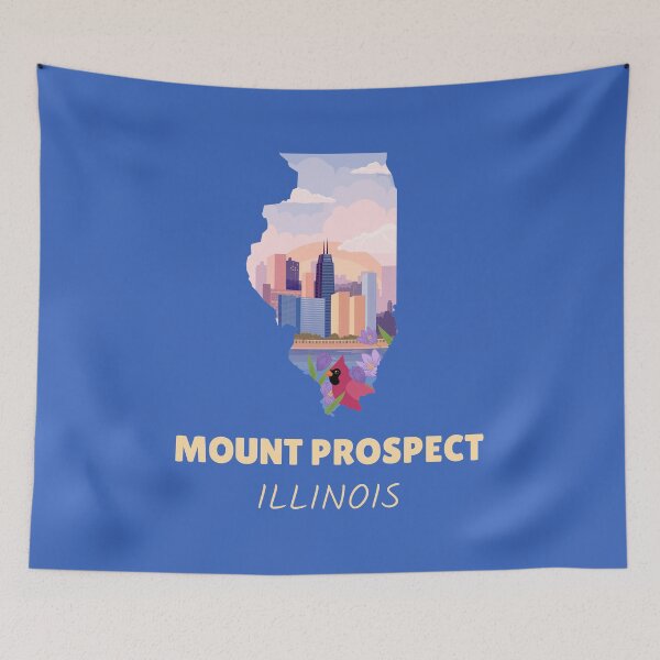 Item preview, Mount Prospect Illinois Map designed and sold by Taumaturgo.
