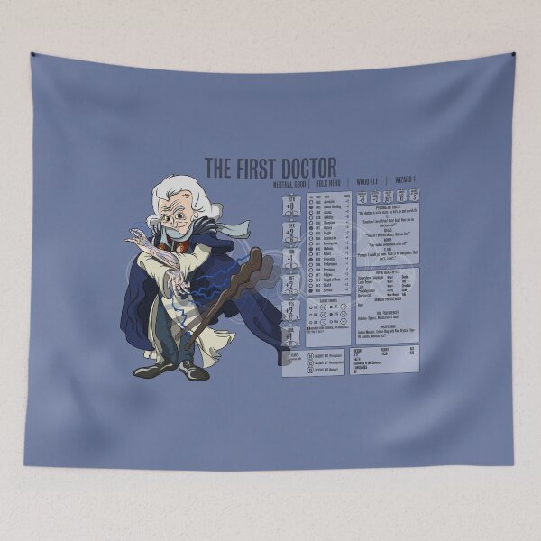 Item preview, The First Doctor - Wizard 1 (Stats) designed and sold by WoodyFranklyn.