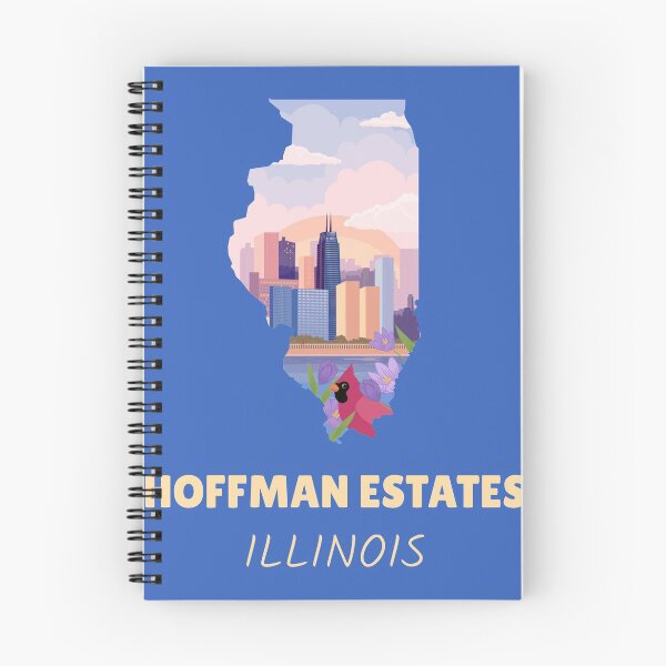Item preview, Hoffman Estates Illinois Map designed and sold by Taumaturgo.
