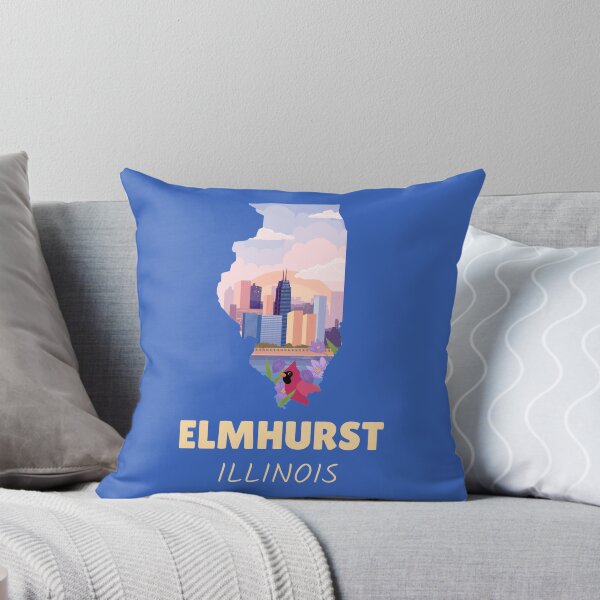 Item preview, Elmhurst Illinois Map designed and sold by Taumaturgo.