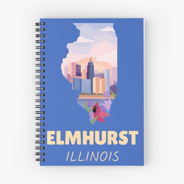 Item preview, Elmhurst Illinois Map designed and sold by Taumaturgo.