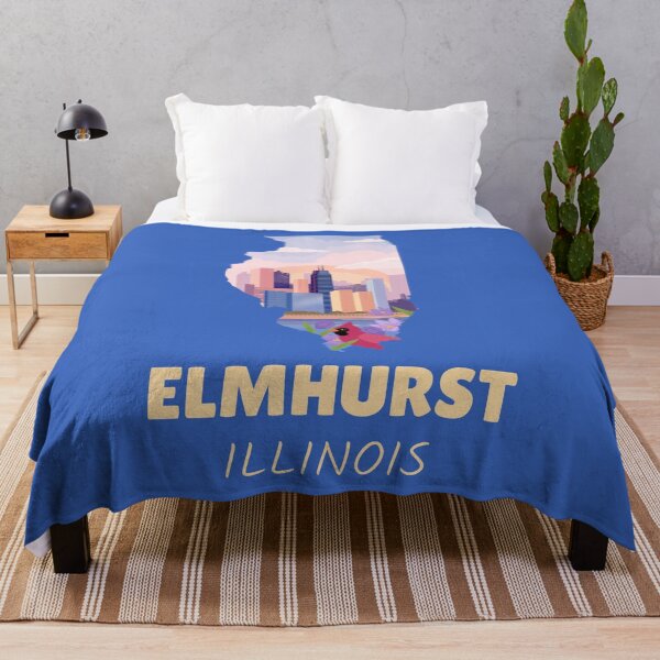 Item preview, Elmhurst Illinois Map designed and sold by Taumaturgo.