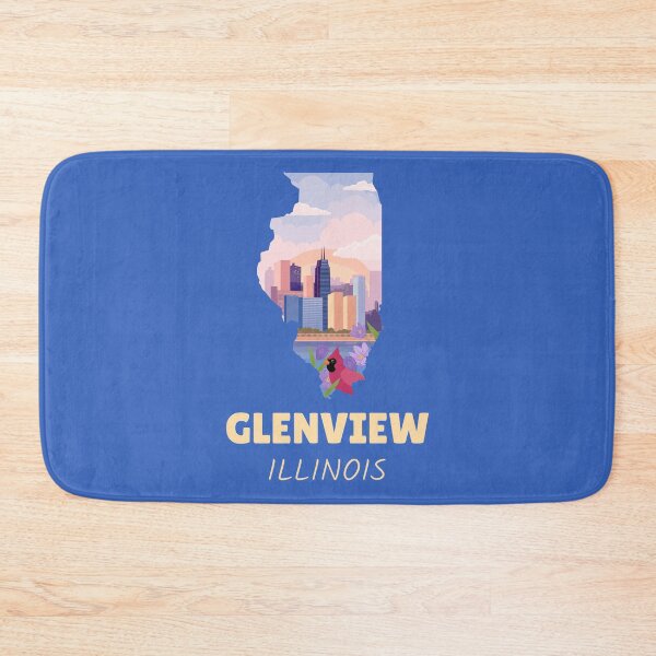 Item preview, Glenview Illinois Map designed and sold by Taumaturgo.