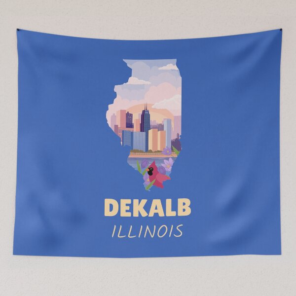 Item preview, Dekalb Illinois Map designed and sold by Taumaturgo.