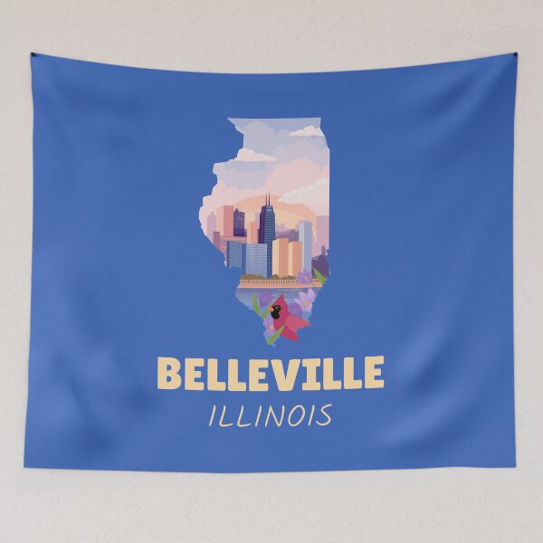Item preview, Belleville Illinois Map designed and sold by Taumaturgo.