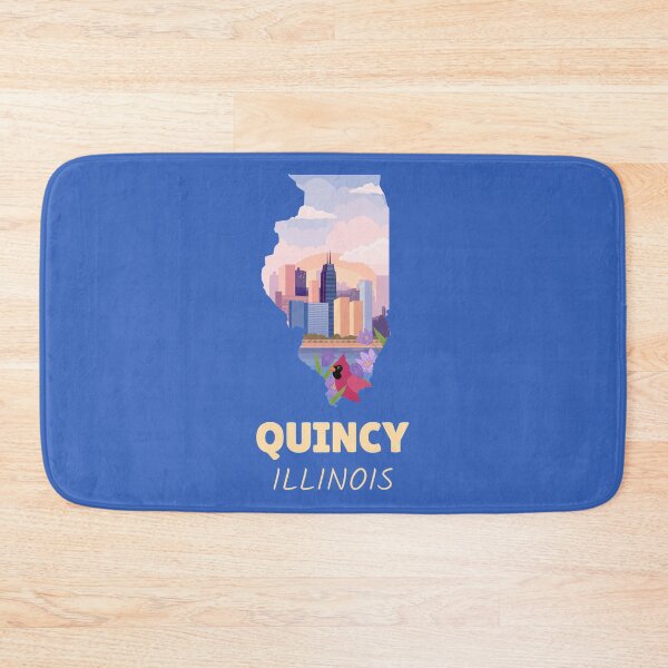 Item preview, Quincy Illinois Map designed and sold by Taumaturgo.
