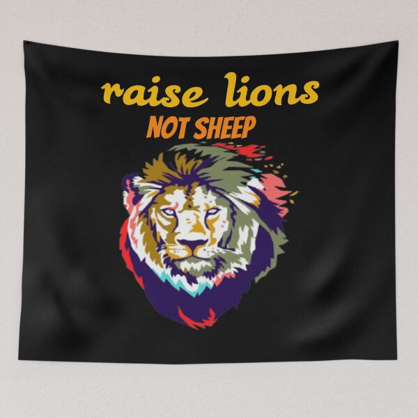 Item preview, raise a lion not a sheep a colorful lion  designed and sold by Jesar.