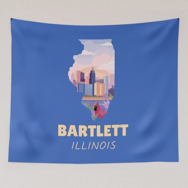 Item preview, Bartlett Illinois Map designed and sold by Taumaturgo.