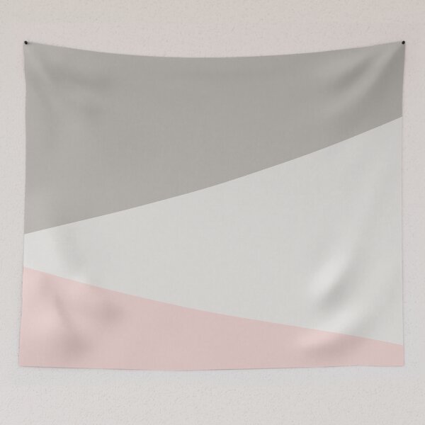 Item preview, Minimal Blush and Gray Geometric Stripe No. 15 designed and sold by littledesignco.