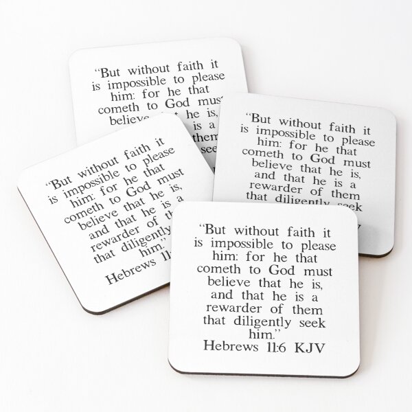 Item preview, Hebrews 11:6 KJV designed and sold by IBMClothing.