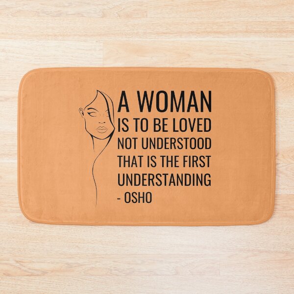 Item preview, Osho Quote on Women Minimalist Art designed and sold by RetComly.