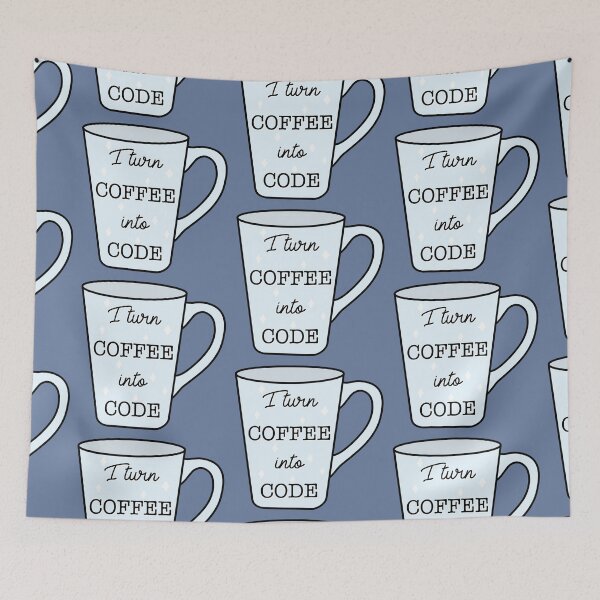Item preview, Coffee Into Code Mug designed and sold by Justina Designs.