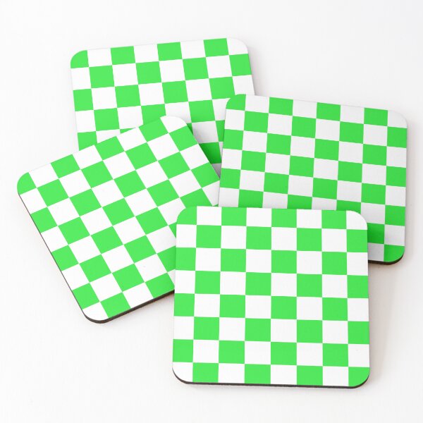 Item preview, Pattern Chessboard White And Green designed and sold by Patternsthetic.