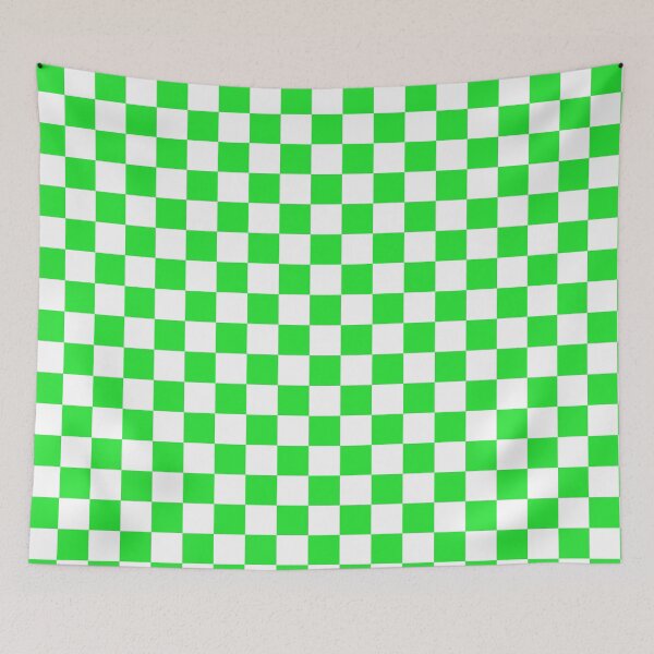 Item preview, Pattern Chessboard White And Green designed and sold by Patternsthetic.