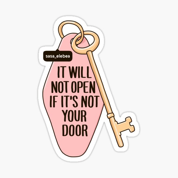 Your door by Sasa Elebea Sticker