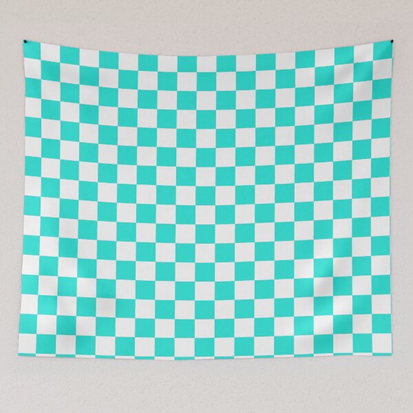 Item preview, Pattern Chessboard White And Light Blue designed and sold by Patternsthetic.