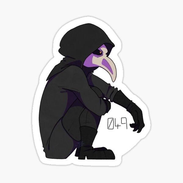 Scp 049 Stickers Redbubble - roblox scp 049 decal