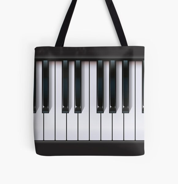 Piano Music Note Vintage Tote Bag - 84Hoods© Personalized Shoes, Shirts &  More