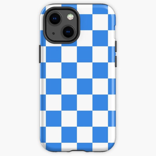 Baby Blue Checkered Phone Case iPhone Case by LUCKY 13