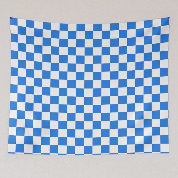 Item preview, Pattern Chessboard White And Dark Blue designed and sold by Patternsthetic.