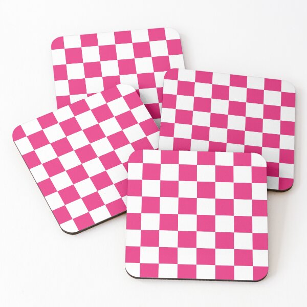 Item preview, Pattern Chessboard White And Pink designed and sold by Patternsthetic.