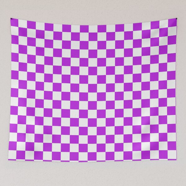 Item preview, Pattern Chessboard White And Purple designed and sold by Patternsthetic.