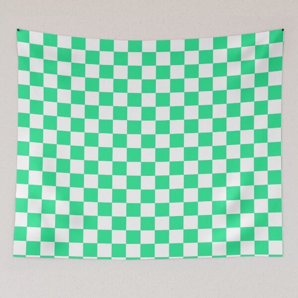 Item preview, Pattern Chessboard White And Turquoise designed and sold by Patternsthetic.