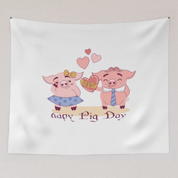 Item preview, Happy pig day t-shirt designed and sold by LABIBK.