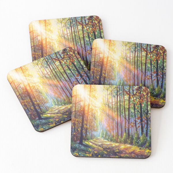 Item preview, Colorful Beautiful Spring Summer Forest Tree Nature Painting designed and sold by Stephani Analah.