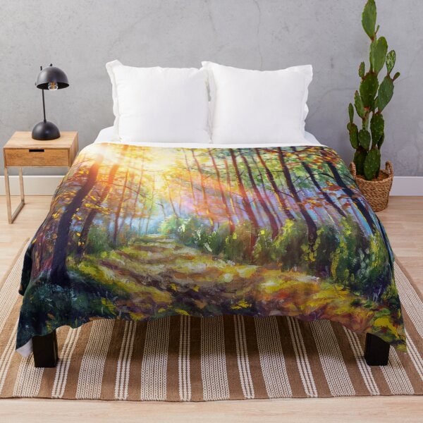 Item preview, Colorful Beautiful Spring Summer Forest Tree Nature Painting designed and sold by Stephani Analah.