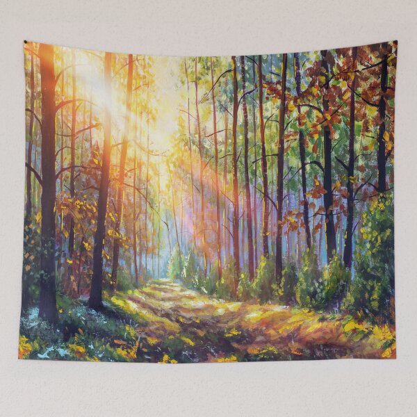 Item preview, Colorful Beautiful Spring Summer Forest Tree Nature Painting designed and sold by Stephani Analah.