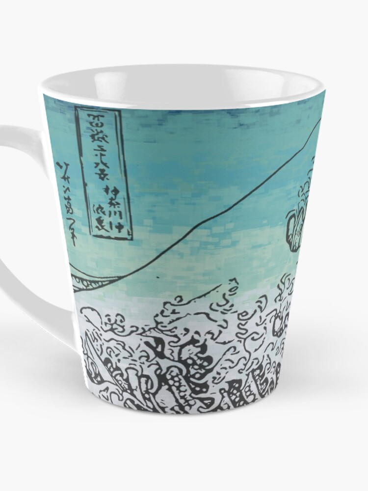 Thumbnail 3 of 4, Coffee Mug, Abstract Kanagawa Wave designed and sold by elementw.