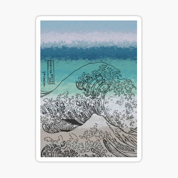 Item preview, Abstract Kanagawa Wave designed and sold by elementw.