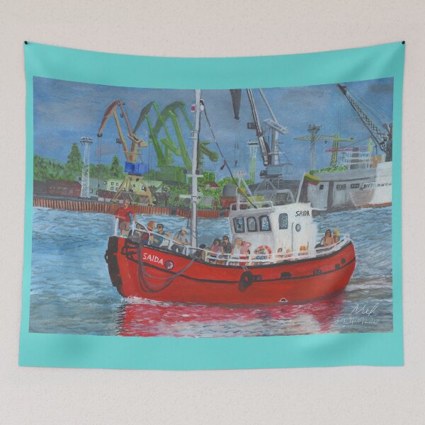 Item preview, Saida, small ferry boat. designed and sold by melbeasleyarts.