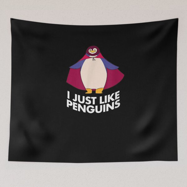Item preview, I Just Like Penguins Superhero Penguin Animal Lover  designed and sold by charissamo77.