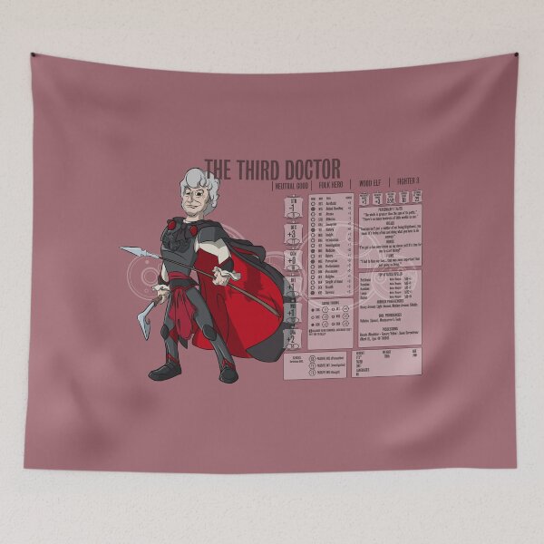 Item preview, The Third Doctor - Fighter 3 (Stats) designed and sold by WoodyFranklyn.