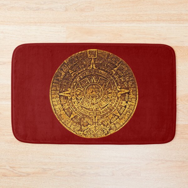 Item preview, Golden Mayan Calendar Amulet designed and sold by EDDArt.