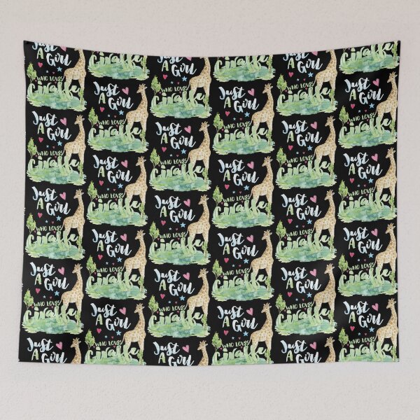 Item preview, Animal Lovers Gifts: Just A Girl Who Loves Giraffe Watercolor designed and sold by Cheap Women's Shirts.