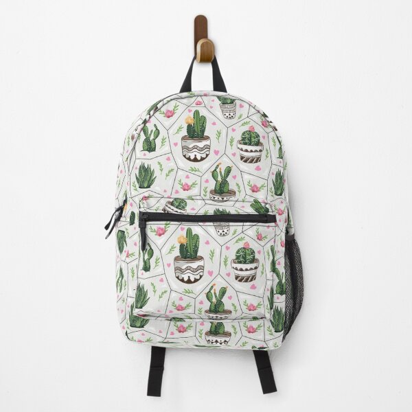 Item preview, Succulent Cactus with Colorful Flowers Geometric Style Pattern designed and sold by bestoffers.
